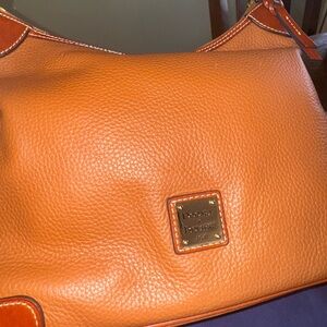 AVAILABLE - Dooney & Bourke Rich Brown Leather Shoulder Bag